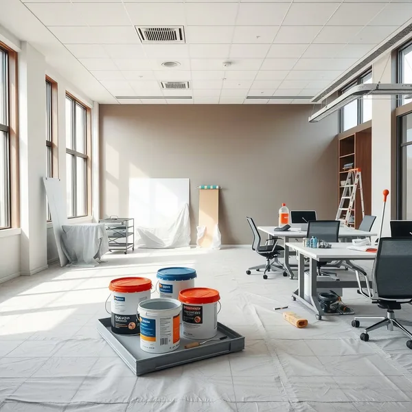 Professional Office Repainting in Dubai carried out by a licensed technician