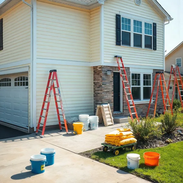 Professional Exterior Painting in Dubai carried out by a licensed technician
